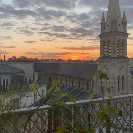 With Stunning View Of And Eiffel Tower